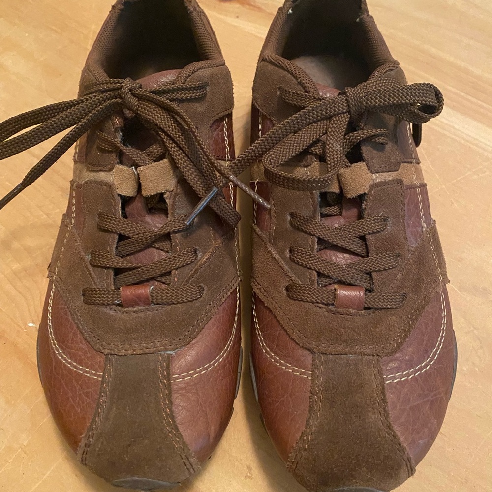 Diesel Brown Suede & Leather Sneakers 7.5 Womens